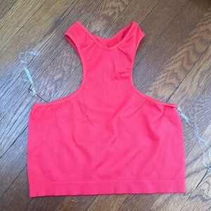Target Bright Red Crop Top Size Small